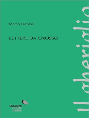 cover image of Lettere da Cnosso